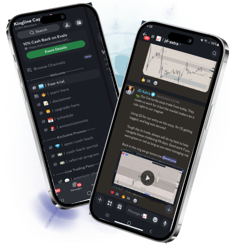 Phones with Discord Chat Screens